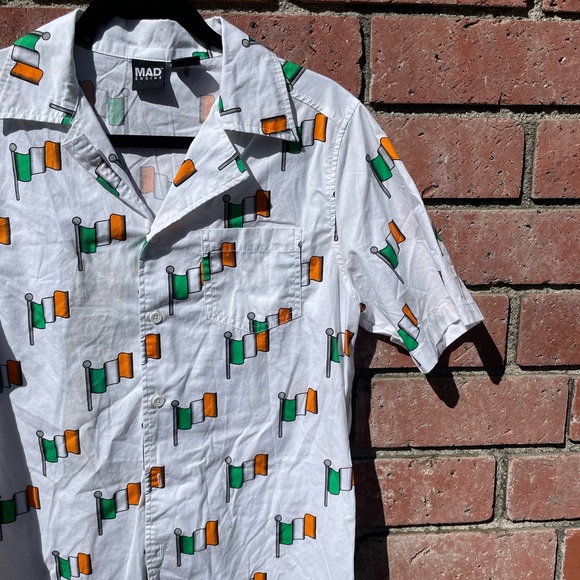 Irish Flag Button Up - Picture 1 of 9